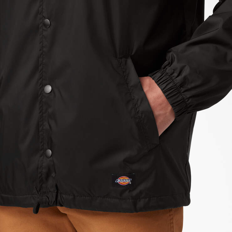 Snap Front Jacket - Black (BK) image number 10