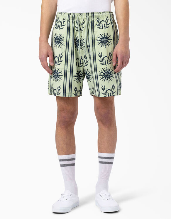 Kelso Summer Pattern Shorts - Celadon Green &#40;C2G&#41;