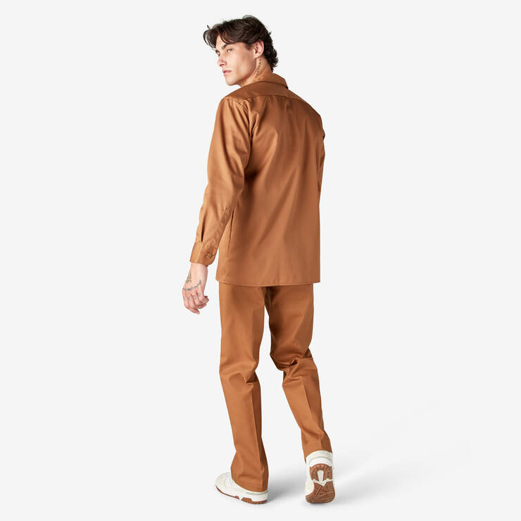 Long Sleeve Work Shirt - Brown Duck (WSD) image number 6