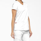 Women&#39;s EDS Signature V-Neck Scrub Top with Pen Slot - White &#40;DWH&#41;