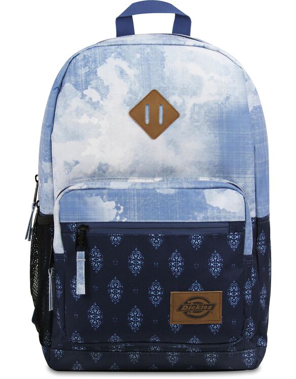 Study Hall Backpack Bleach Linen - BLEACH LINEN/INDIGO OVERPRINT (BLI)