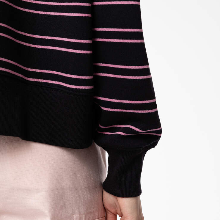 Women's Westover Striped Sweatshirt - Black Stripe (BKS) image number 5