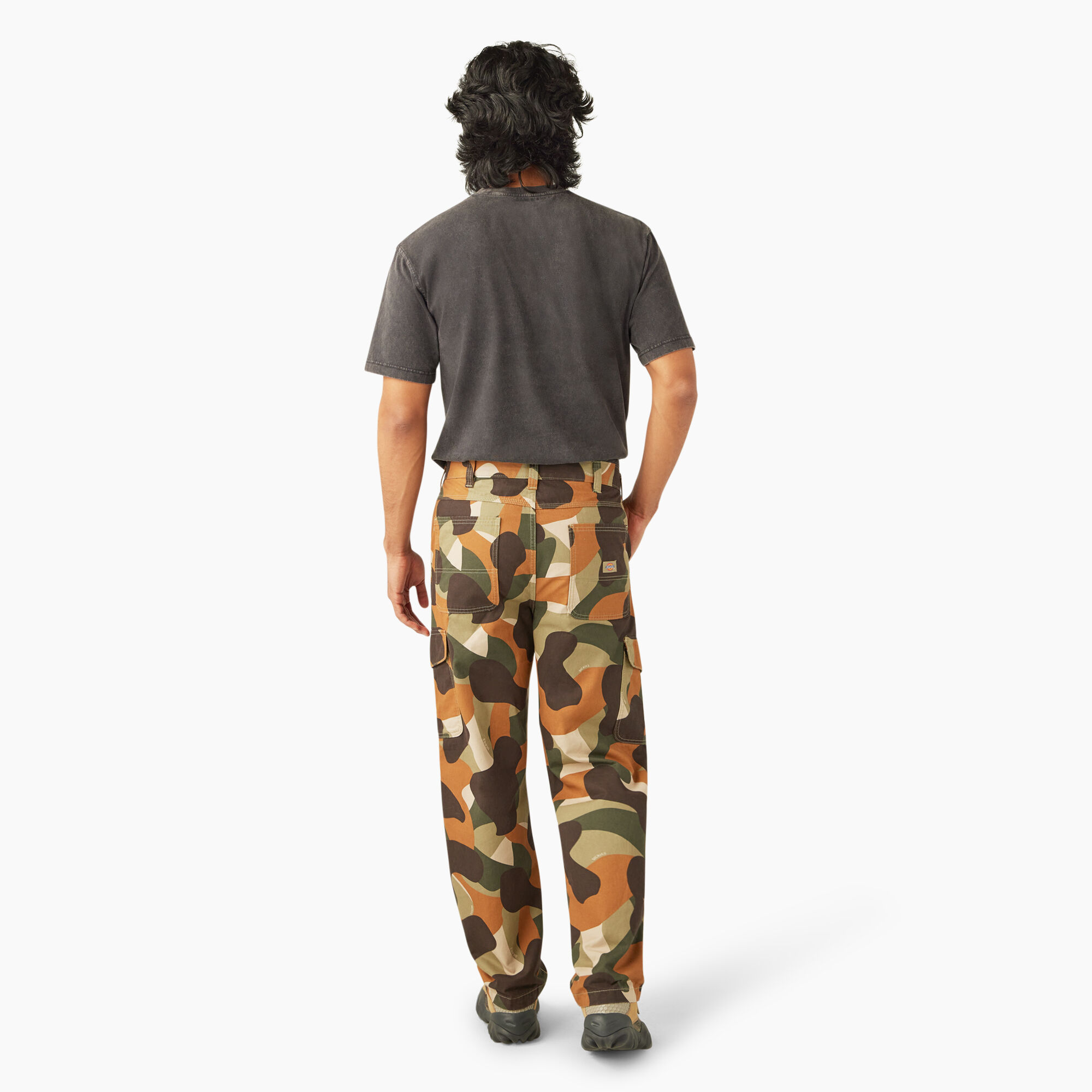 Camo Print Duck Cargo Pants