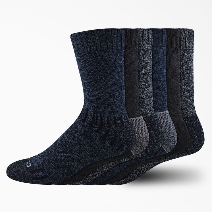 Outdoor Crew Socks, Size 6-12, 6-Pack - Navy Blue &#40;NV&#41;