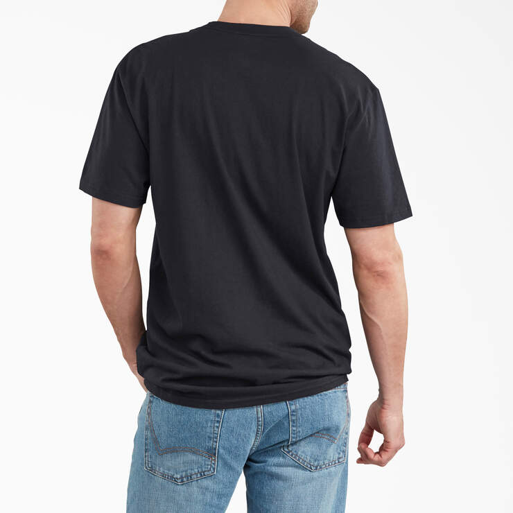 Short Sleeve Relaxed Fit Graphic T-Shirt - Black (BK) image number 2