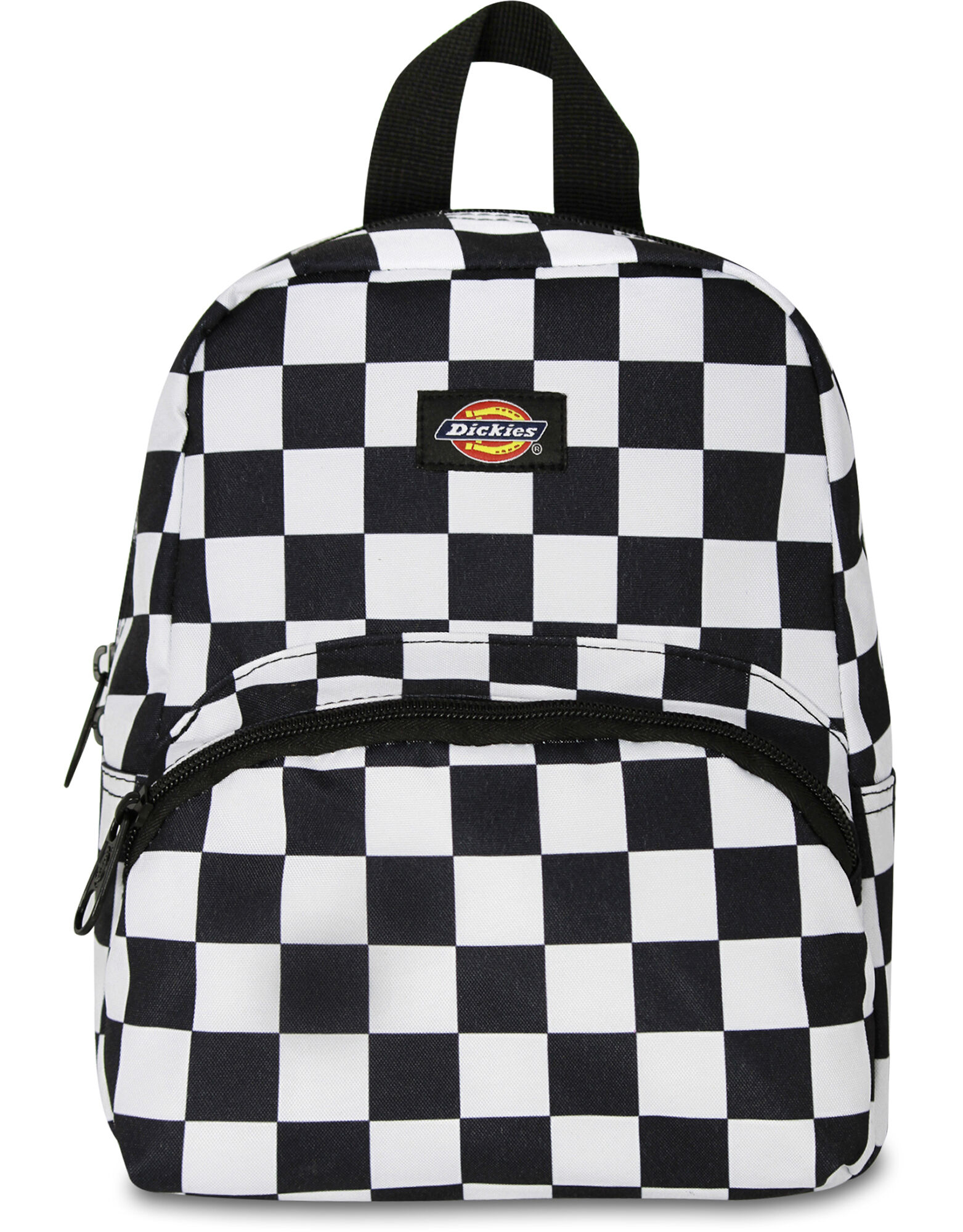 Black/White Checkered Mini Backpack