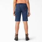Women&rsquo;s Relaxed Fit Carpenter Shorts, 11&quot; - Stonewashed Dark Blue &#40;DSW&#41;