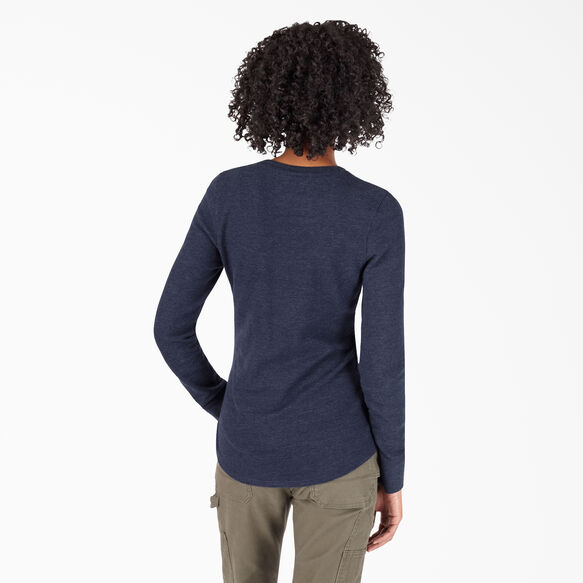 Women&rsquo;s Long Sleeve Thermal Shirt - Ink Navy &#40;ISD&#41;