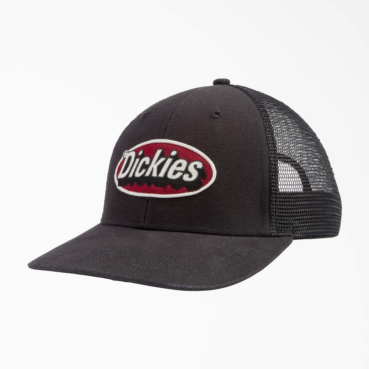 Patch Logo Trucker Cap - Black (BK) image number 1