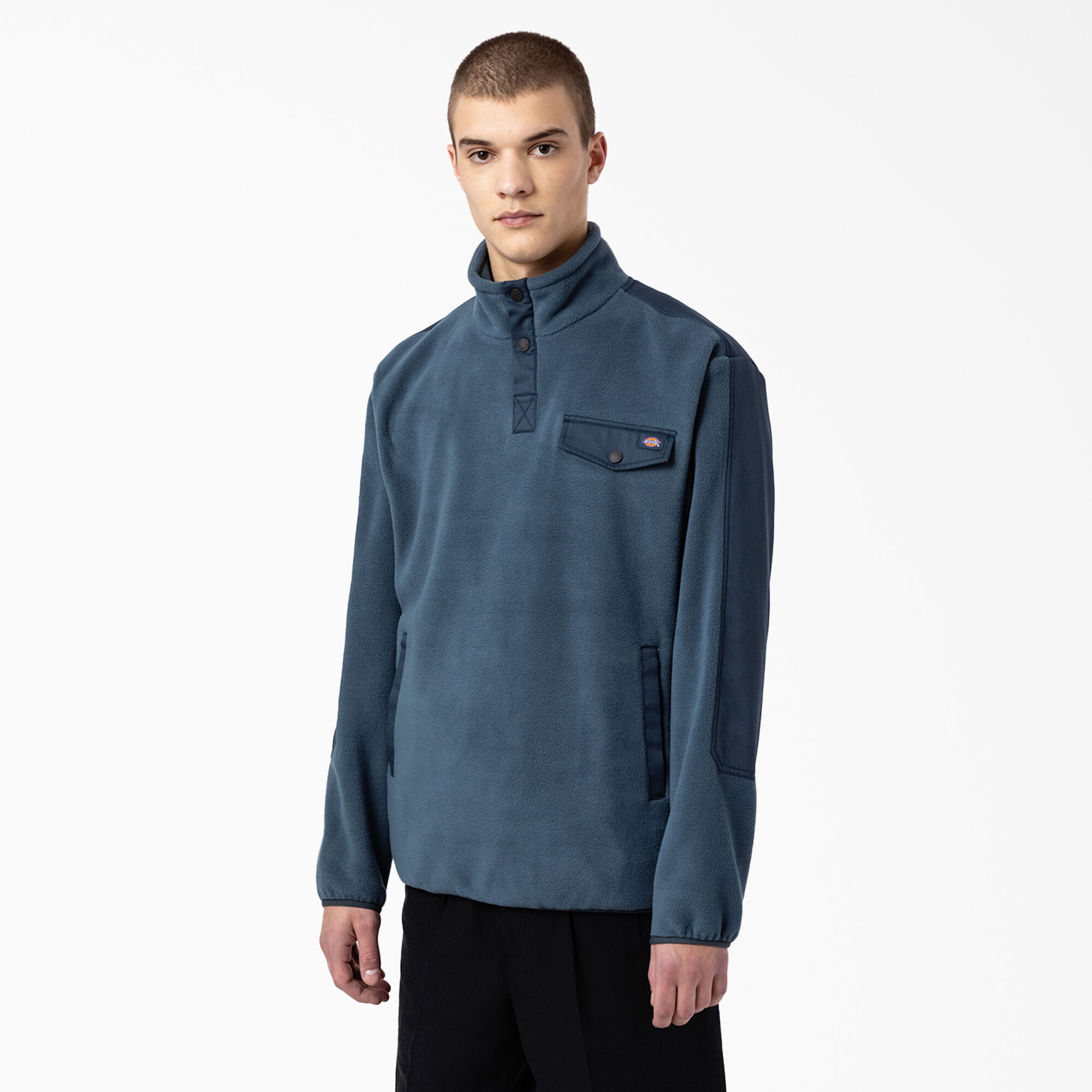 Button neck 2025 fleece pullover
