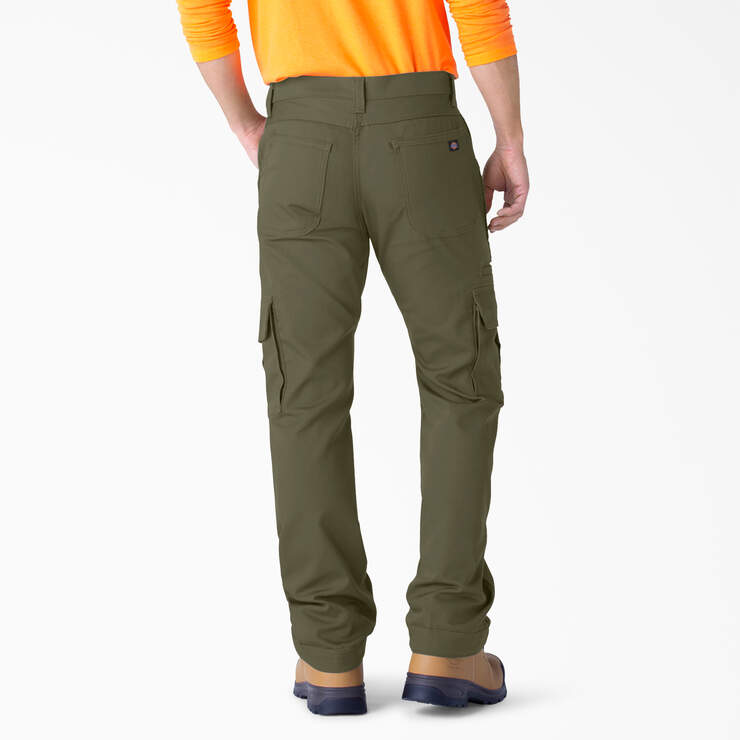 FLEX DuraTech Relaxed Fit Duck Cargo Pants - Moss Green (MS) image number 2