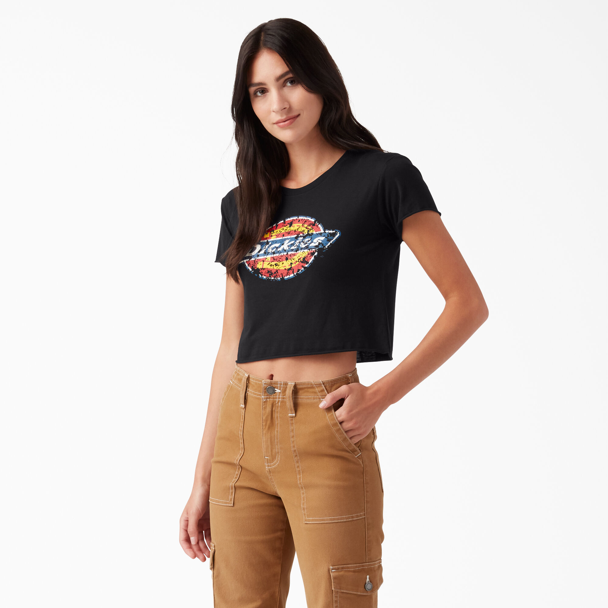 Distressed t clearance shirt women's