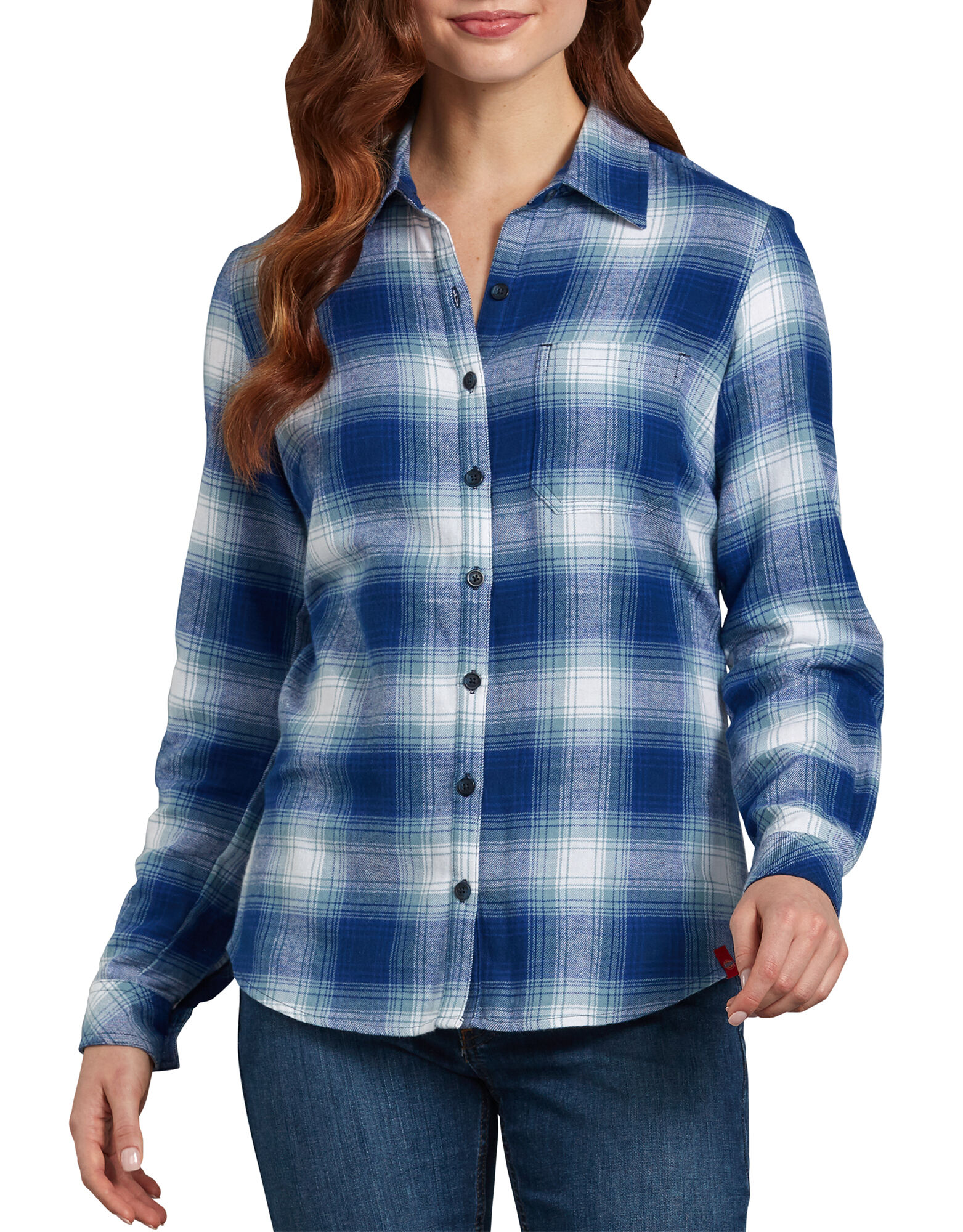 Blue flannel womens