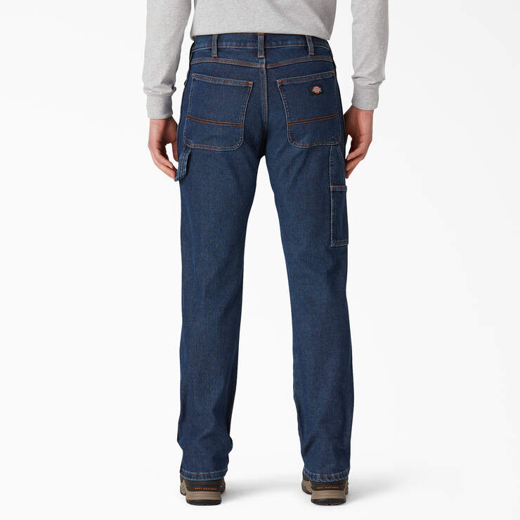 Lined Regular Fit Denim Carpenter Jeans - Stonewashed Indigo (SIWR) image number 2