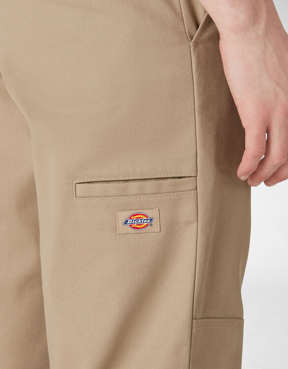 Flat Front Double Knee Pants - Military Khaki &#40;KH&#41;