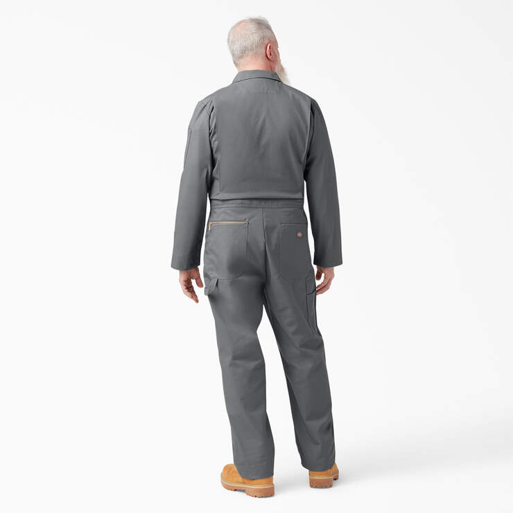 Deluxe Blended Long Sleeve Coveralls - Gray (GY) image number 2