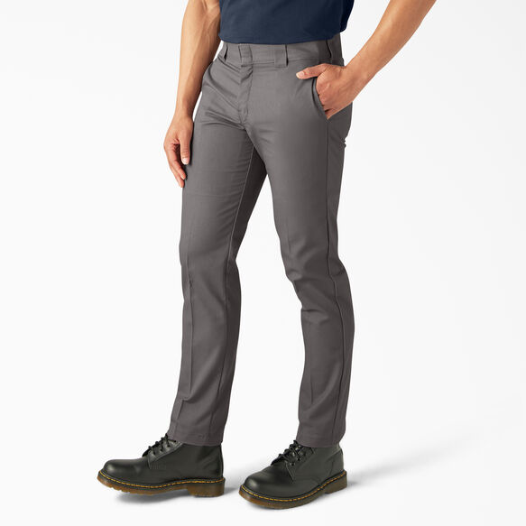 Slim Fit Taper Leg Multi-Use Pocket Work Pants - Gravel Gray &#40;VG&#41;