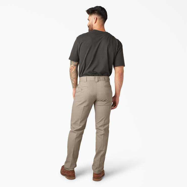 Slim Fit Tapered Leg Multi-Use Pocket Work Pants - Desert Sand (DS) image number 5