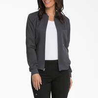 Women's Balance Zip Front Scrub Jacket - Pewter Gray (PEW)