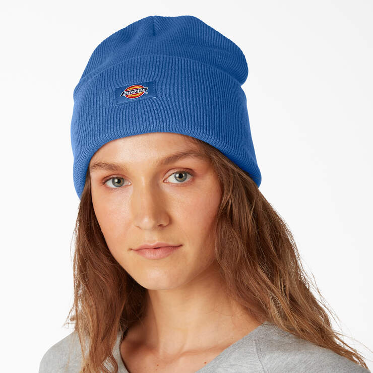 Cuffed Knit Beanie - Royal Blue (RB) image number 3