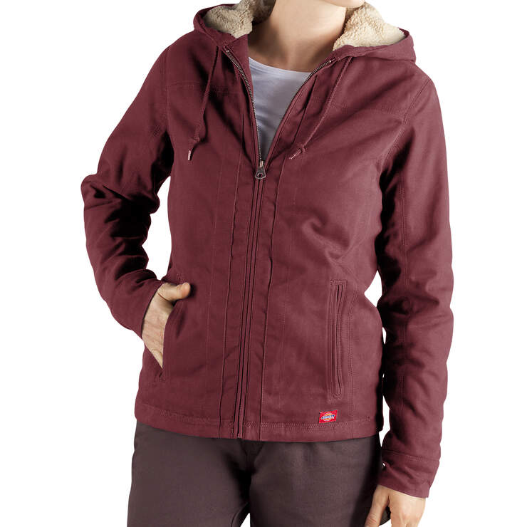 Women's Sanded Duck Hooded Jacket - OXFORD (OX) image number 2
