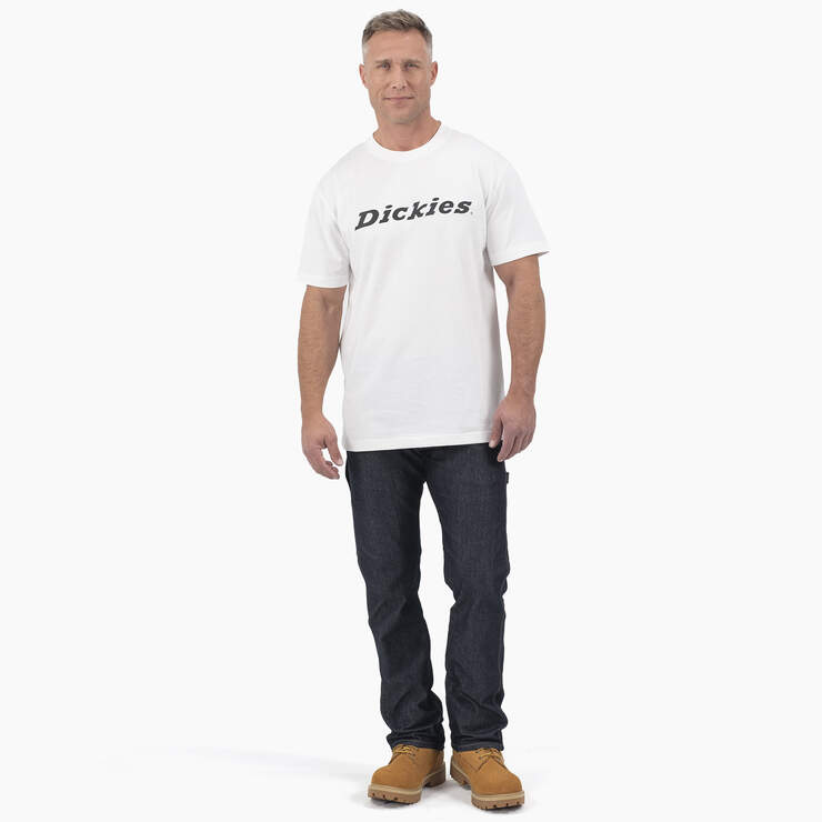 Short Sleeve Wordmark Graphic T-Shirt - White (WH) image number 3