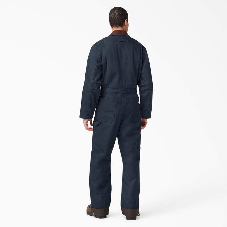 Duck Insulated Coveralls - Dark Navy (DN) image number 2