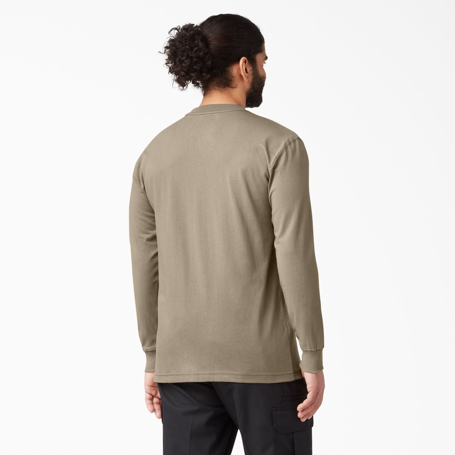 dickies khaki long sleeve shirt