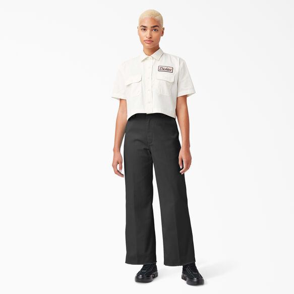 Women&#39;s Twill Cropped Pants - Rinsed Black &#40;RBK&#41;