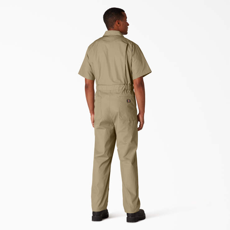 Short Sleeve Coveralls - Khaki (KH) image number 2