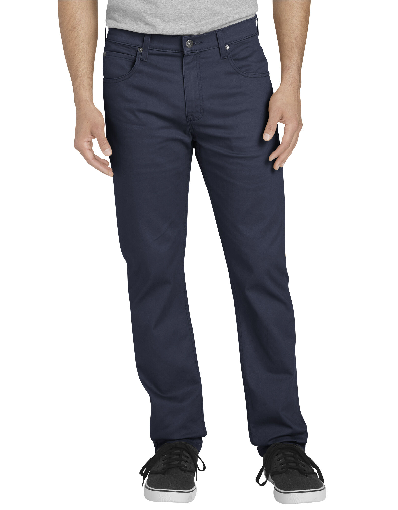 navy blue tapered pants