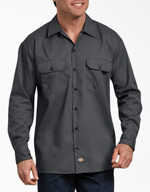 FLEX Relaxed Fit Long Sleeve Twill Work Shirt - Charcoal Gray &#40;CH&#41;