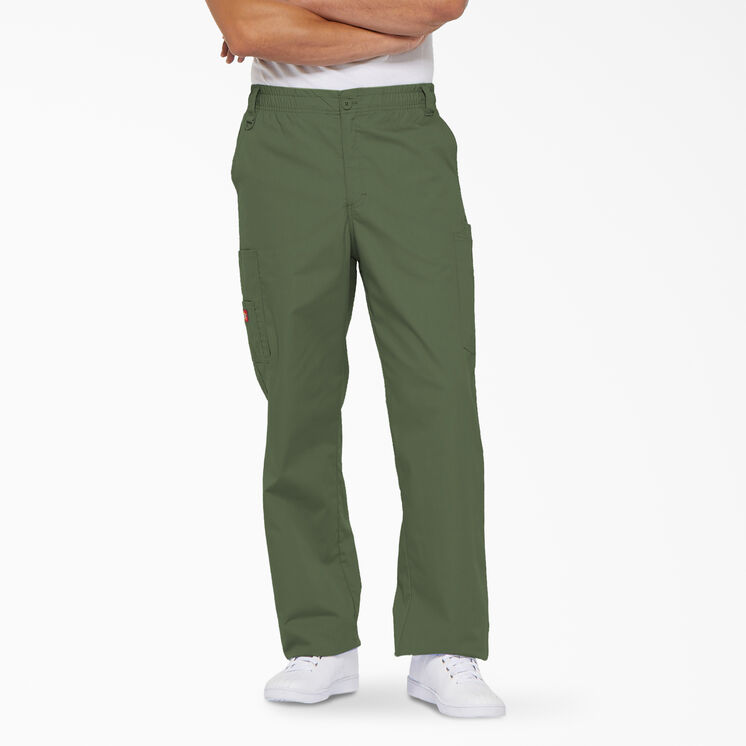 Men&#39;s EDS Signature Cargo Scrub Pants - Olive Green &#40;OLI&#41;