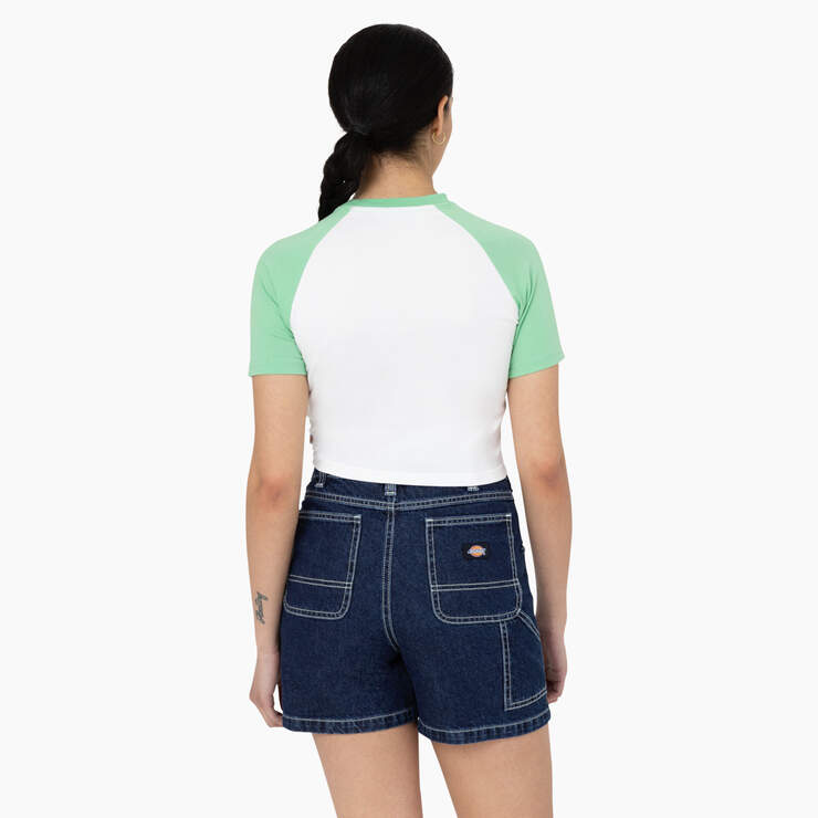 Women's Sodaville Cropped T-Shirt - Apple Mint (AR2) image number 2