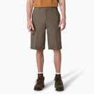 Cooling Active Waist Flat Front Shorts, 13&quot; - Mushroom &#40;MR1&#41;