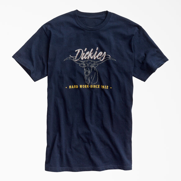 Steer Graphic T-Shirt - Navy Blue (NV)