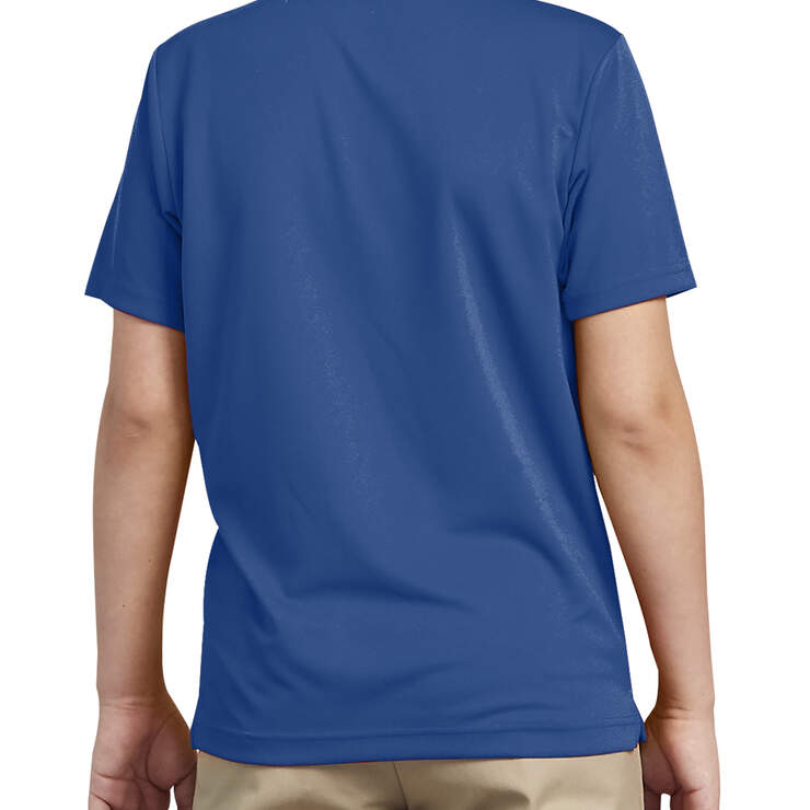 Adult Size Performance Short Sleeve Polo - Royal Blue (RB) image number 2
