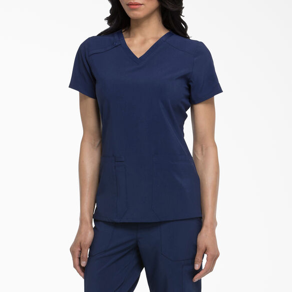 Women&#39;s EDS Essentials V-Neck Scrub Top - Navy Blue &#40;NYPS&#41;