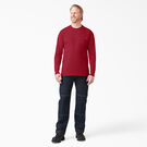 Heavyweight Long Sleeve Pocket T-Shirt - English Red &#40;ER&#41;