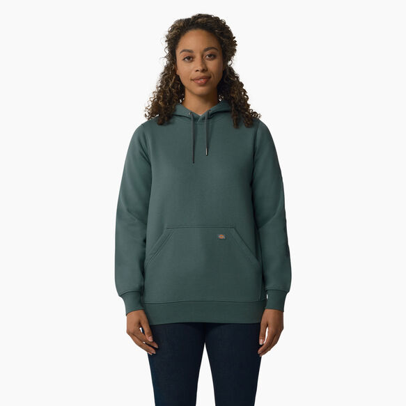 Women&#39;s Heavyweight Logo Sleeve Hoodie - Lincoln Green &#40;LN&#41;