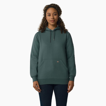 Women&#39;s Heavyweight Logo Sleeve Hoodie - Lincoln Green &#40;LN&#41;