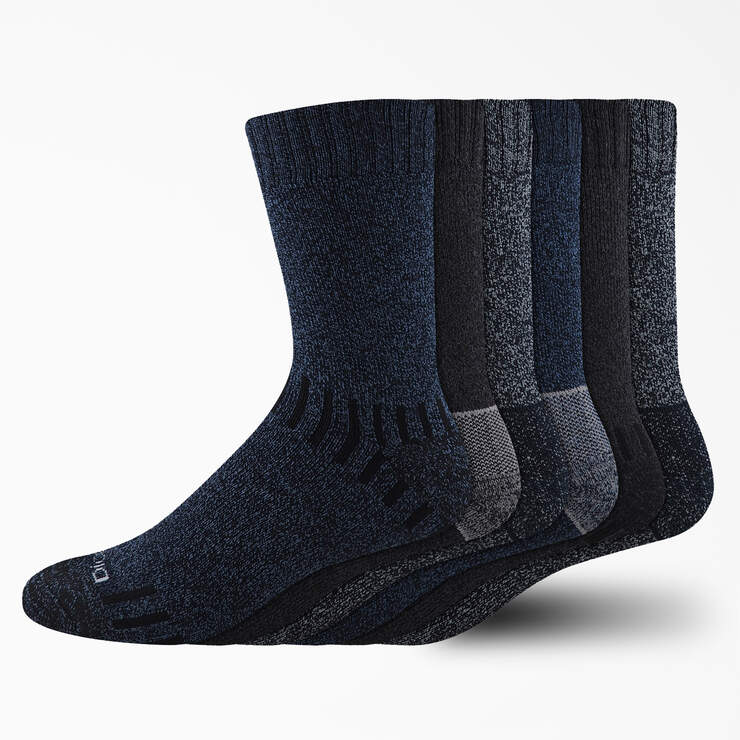 Outdoor Crew Socks, Size 6-12, 6-Pack - Navy Blue (NV) image number 1