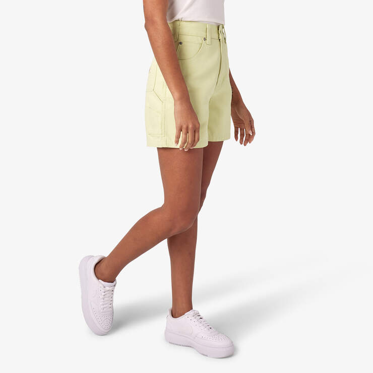 Women's Regular Fit Duck Shorts, 5" - Stonewashed Pale Green (EWA) image number 4