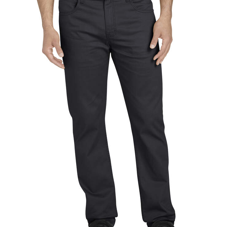 Dickies X-Series Slim Fit Tapered Leg 5-Pocket Pants - Rinsed Black (RBK) image number 1