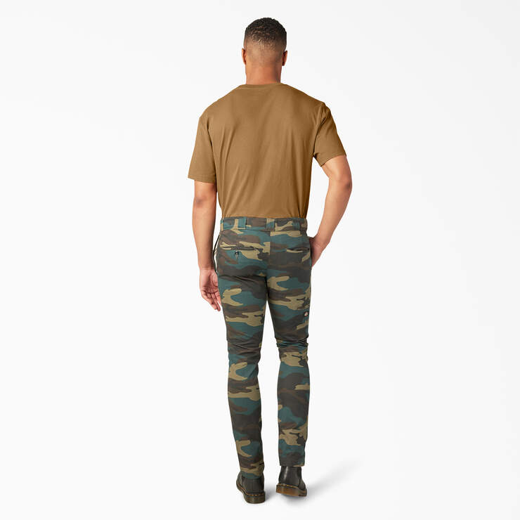 Skinny Fit Work Pants - Hunter Green Camo (HRC) image number 5