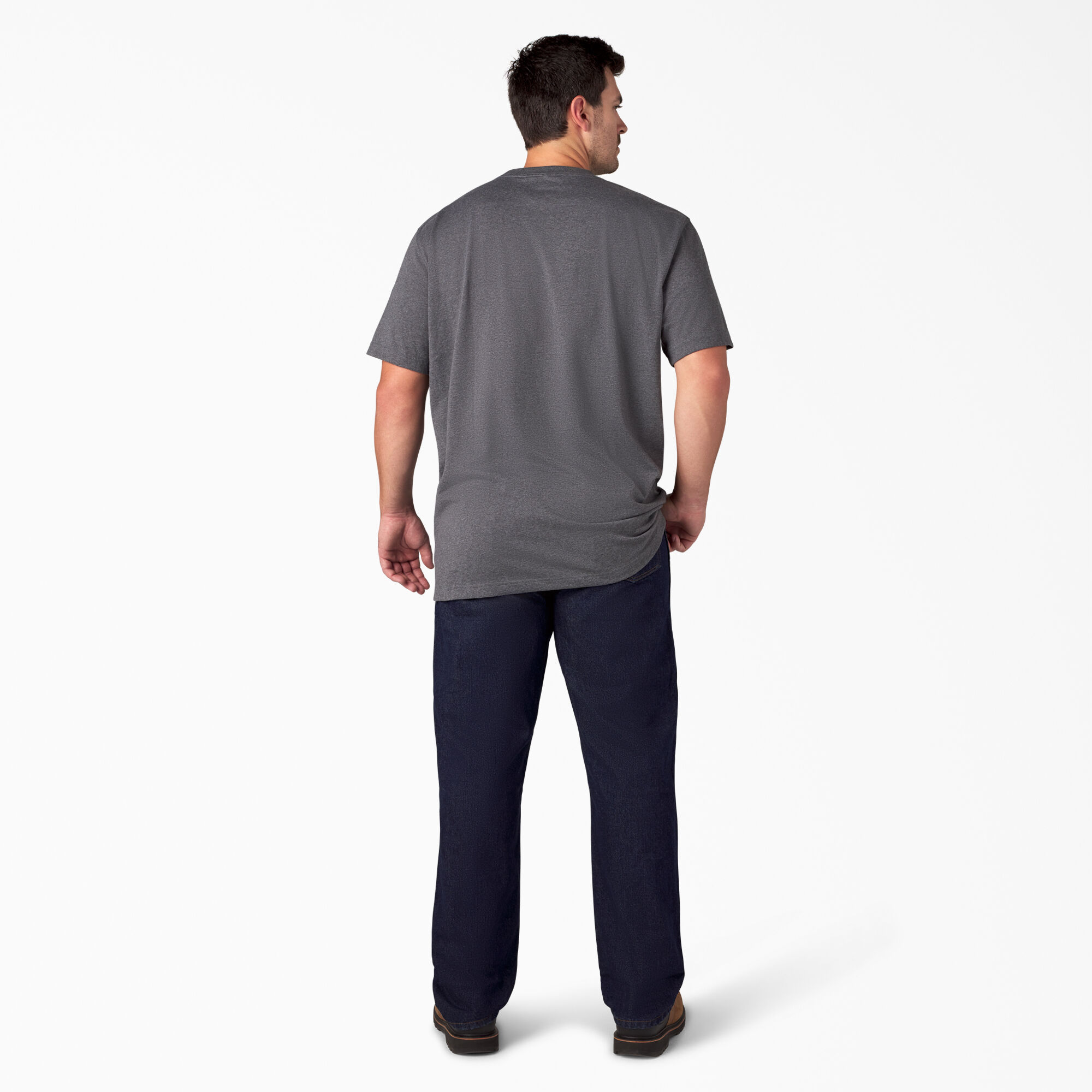 Men's Heavyweight Heathered Short Sleeve Pocket T-Shirt