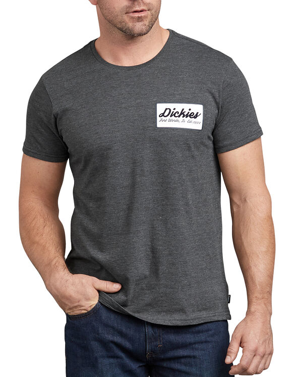 Slim Fit Dickies Patch Graphic Tee - ATA CHARCOAL HEATHER (ACH)