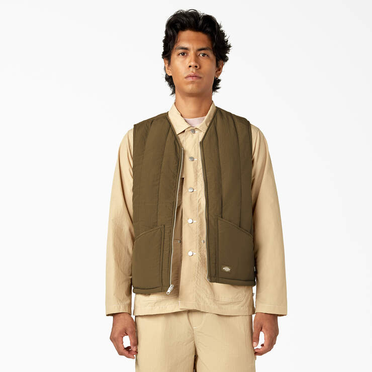 Dickies Premium Collection Reversible Vest - Military Olive/Incense (NVR) image number 2