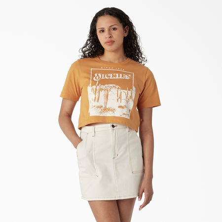 Women&#39;s Desert Graphic Cropped T-Shirt - Nugget &#40;NG2&#41;