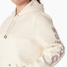 Women&#39;s Plus Heavyweight Logo Sleeve Hoodie - Antique White &#40;AW&#41;